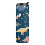 Dino Delight: Geburtstagsparty Spaß Thermosbecher (Nach links gedreht)