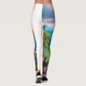 Dino Delight: Liebliche Dinosaurierdrucker Legging Leggings (Rückseite)