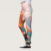 Dino Delight: Liebliche Dinosaurierdrucker Legging Leggings (Links)