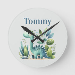 Dino Delight Runde Wanduhr