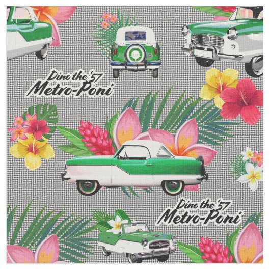 Dino der 57 Metro-Poni-Fabrik Stoff (Nahaufnahme)