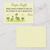 Dino Diaper Raffle Tickets (Vorne/Hinten)