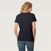 Dino Dig 2025 Teal Print V-neck T-Shirt (Rückseite Vollansicht)