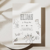 Dino Dig Birthday Einladung