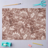 Dino Dig Dino Knochen braun Seidenpapier (Basteln)