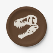 Dino Dig Dinosaur Grabungsfeier Geburtstagsparty Pappteller (Vorderseite)