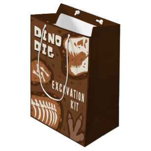 Dino Dig Dinosaur Grabungskit Party Geschenktasche Mittlere Geschenktüte