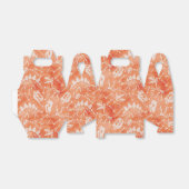 Dino Dig Orange Favor Box Geschenkschachtel (Ungefaltet)