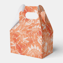 Dino Dig Orange Favor Box Geschenkschachtel