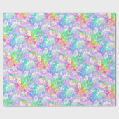 Dino Dig Regenbogen Geschenkpapier (Flach)