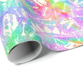 Dino Dig Regenbogen Geschenkpapier (Rolleneckpunkt)