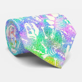 Dino dig Regenbogen Krawatte (Gerollt)