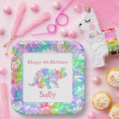 Dino Dig Regenbogen Pappteller (Party)