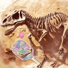 Dino Dig Regenbogen Pickleball Schläger