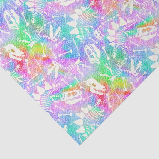 Dino Dig Regenbogen Seidenpapier (Detail)