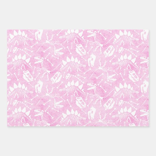 Dino Dig Regenbogenwrapping Paper Sheets Geschenkpapier Set (Vorderseite 3)