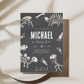 Dino Dig Thema Geburtstag Einladung