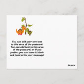 Dino Dinosaur Geburtstag Danke, Postcard Postkarte (Rückseite)