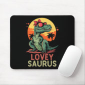 Dino Dinosaur Lovey-saurus T-rex Funny Trex Mousepad (Mit Mouse)