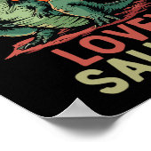 Dino Dinosaur Lovey-saurus T-rex Funny Trex Poster (Ecke)