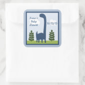 Dino/Dinosaurier-Aufkleber Quadratischer Aufkleber (Tasche)