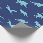 Dino Dinosaurier Geschenkpapier (Ecke)