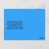 Dino-Dinosaurier-prähistorischer Geburtstag danken Postkarte (Rückseite)