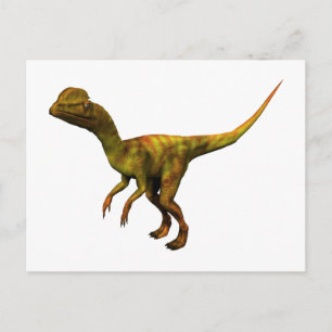 Dino Dinsaurier Saurier Dinosaurier Dilophosaurus Postkarte