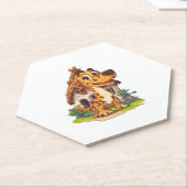 Dino Dog � prähistorisches Funny Pup Untersetzer (angewinkelt)