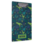 Dino Doodle Silhouetten Kinder Dinosaurier Klemmbrett (Rechts)