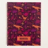 Dino Doodle Silhouetten Kinder Dinosaurier Planer (Vorderseite)