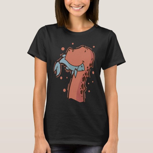 Dino eats a Fish Dinosaur Reptile T-Shirt (Vorderseite)