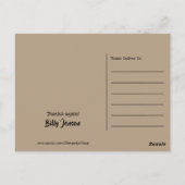 Dino Eggs, Kinderdinosaurier Geburtstag Danke Postkarte (Rückseite)