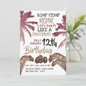 Dino Eggs, Kinderdinosaurier Geburtstagsparty Einladung (Stehend Vorderseite)