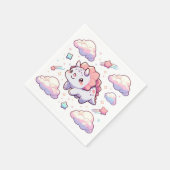 Dino Elegant Dinosaur Babydusche Serviette (Ecke)