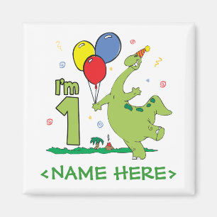 Dino Erster Geburtstag Magnet