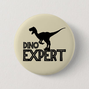 Dino Expert - Dinosaurier Lovers Button