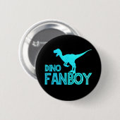Dino Fanboy - Dinosaur Lover Button (Vorne & Hinten)
