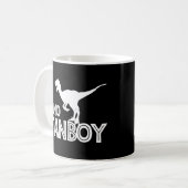 Dino Fanboy - Dinosaur Lover Kaffeetasse (Vorderseite Links)