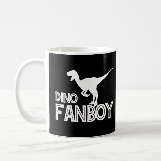 Dino Fanboy - Dinosaur Lover Kaffeetasse (Links)