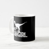 Dino Fangirl - Dinosaur Lover Kaffeetasse (Vorderseite Links)