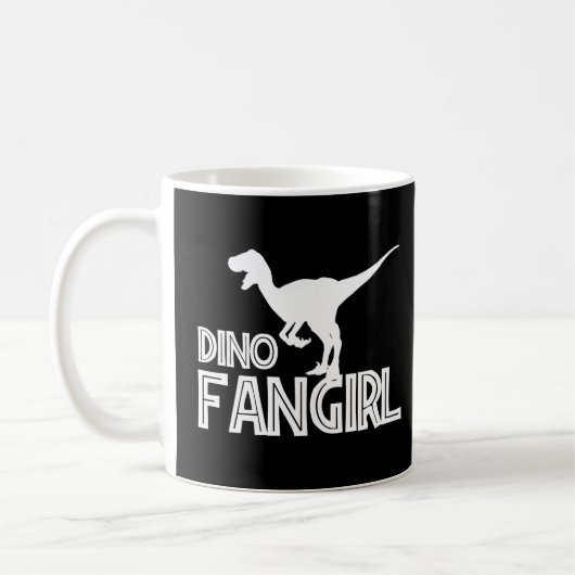Dino Fangirl - Dinosaur Lover Kaffeetasse (Links)