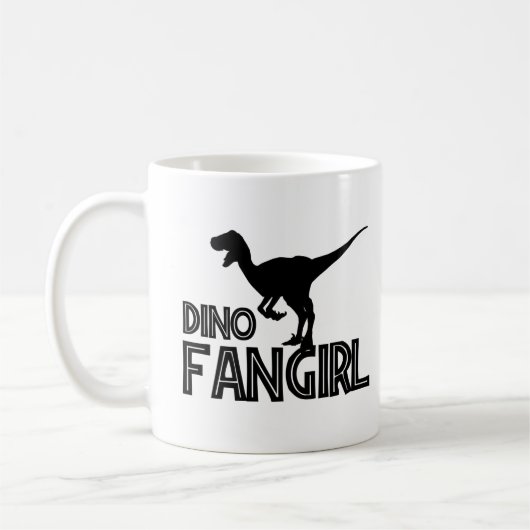 Dino Fangirl - Dinosaur Lover Kaffeetasse (Links)