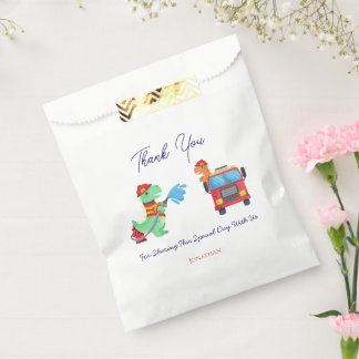 Dino-Feuerwehrmann-Geburtstags-Geschenktüte für Ki Geschenktütchen