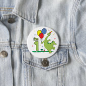 Dino First Birthday Button (Beispiel)