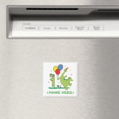 Dino First Birthday Magnet (In Situ (Geschirrspüler))