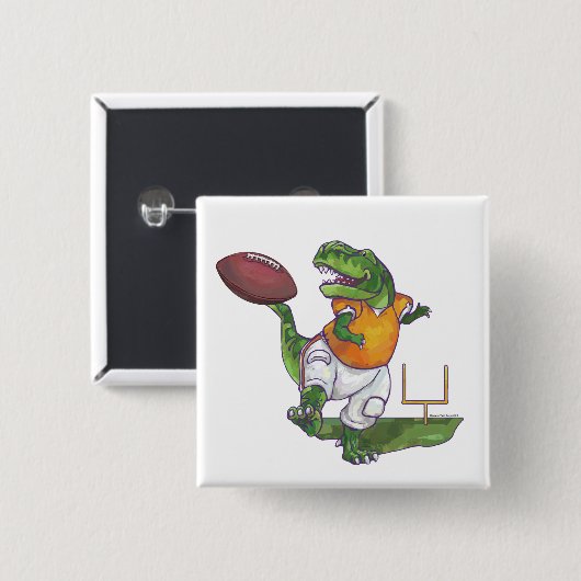 Dino Football Player Button (Vorne & Hinten)