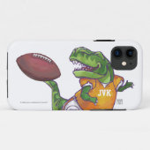 Dino Football Player Case-Mate iPhone Hülle (Rückseite (Horizontal))