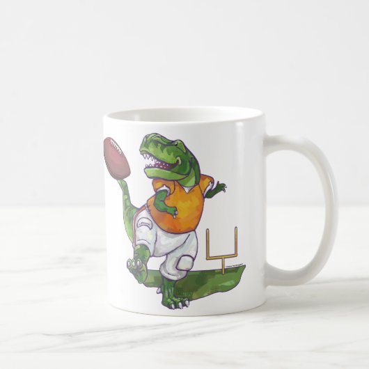 Dino Football Player Kaffeetasse (Rechts)