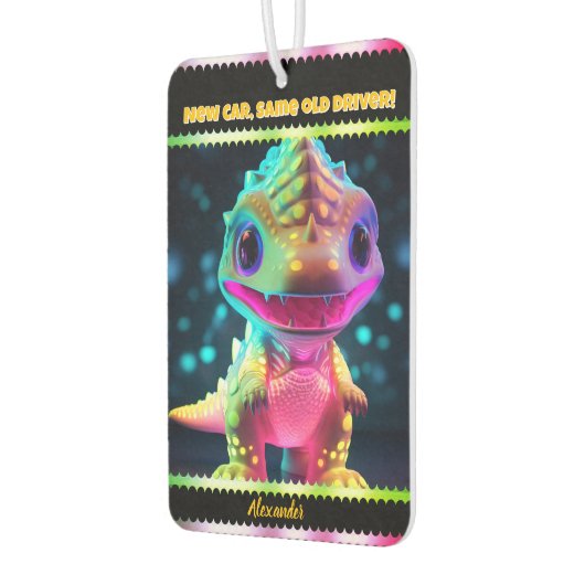 Dino-förmig anmutende Lufterfrischer (Links)